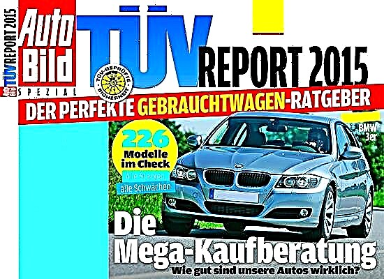 Cote de fiabilité des voitures d'occasion TUV Report 2015