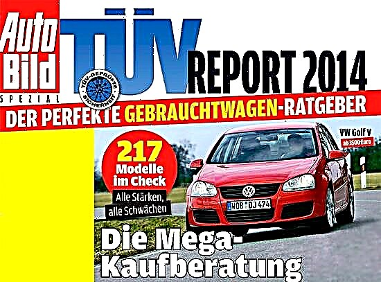 Cote de fiabilité des voitures du rapport TUV 2014