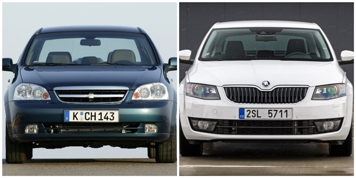 Comparație între Chevrolet Lacetti hatchback și Skoda Octavia liftback